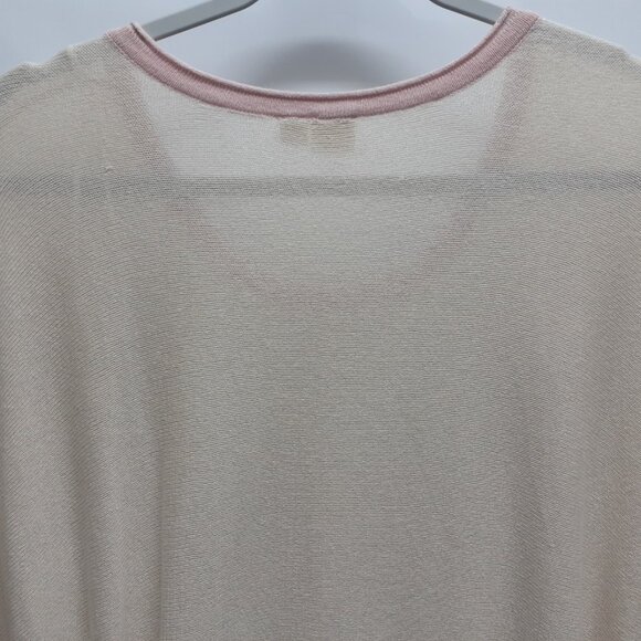 NWT Cloth By Design Cream Pink Cotton Oversized Multi-Wear-Ways Sweater Size XL - Picture 6 of 6